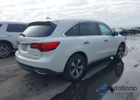 2016 Acura Mdx Acurawatch Plus Package из США, поврежденный, VIN 5FRYD4H20GB059693